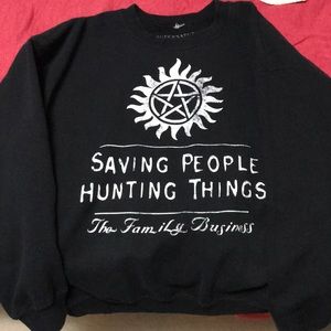 Supernatural “Saving People” Crewneck